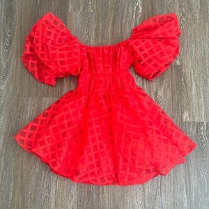 Petal&Pup off shoulder red dress